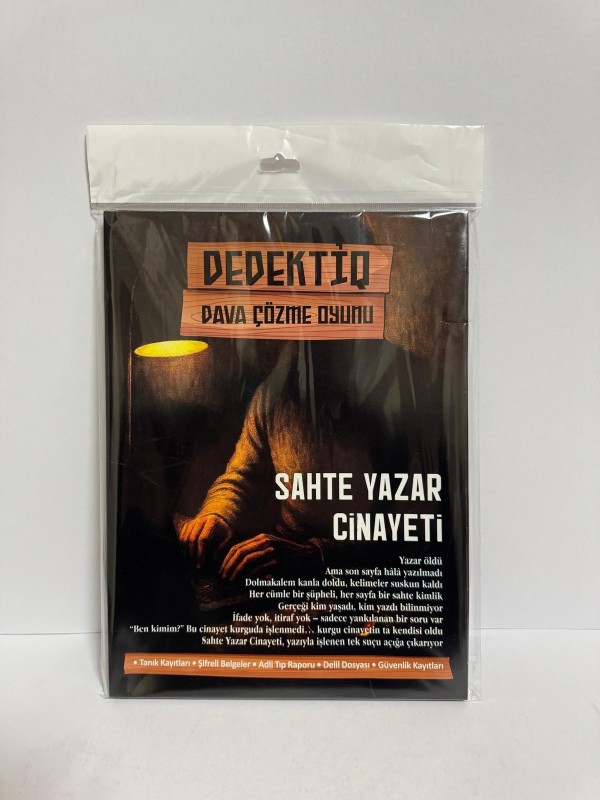 Dedektif Dava Çözme Oyunu Sahte Yazar Cinayeti Dedektif Dava Çözme Oyunu Sahte Yazar Cinayeti
