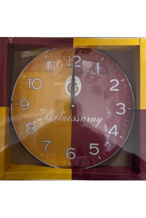 Duvar Saati GS Sarı Kırmızı Duvar Saati GS Sarı Kırmızı