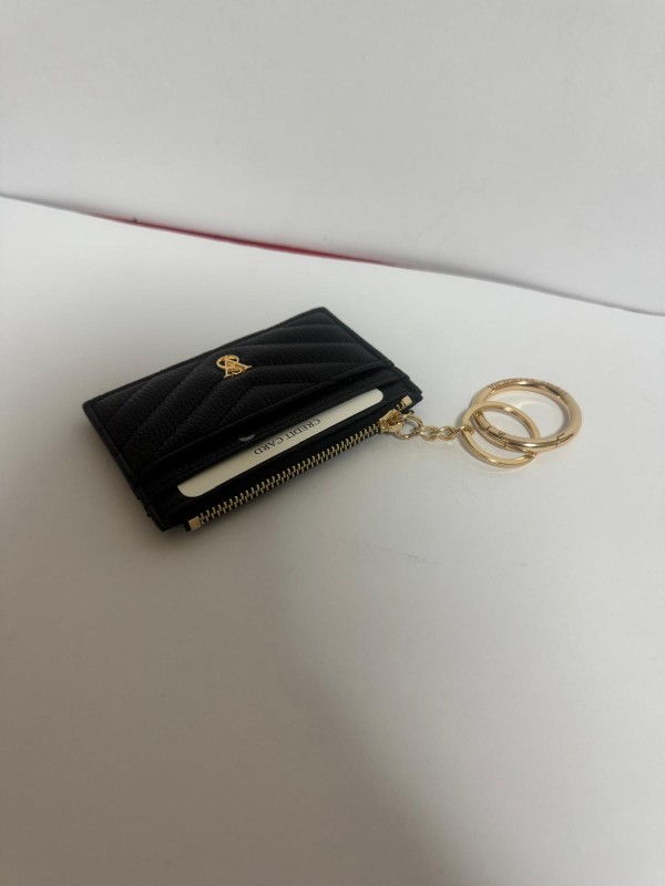 Kadın Fermuarlı Kartlık Siyah Yan Cüzdan Kadın Fermuarlı Kartlık Siyah Yan Cüzdan