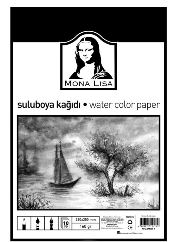 Sulu Boya Kağıdı 25x35 160gr 10’lu