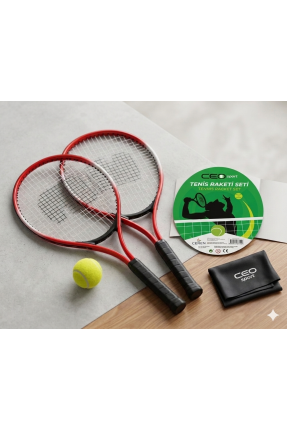 Sport Tenis Raketi Seti  Kırmızı