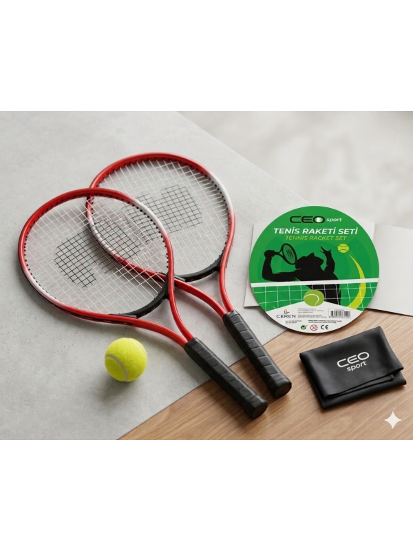 Sport Tenis Raketi Seti  Kırmızı