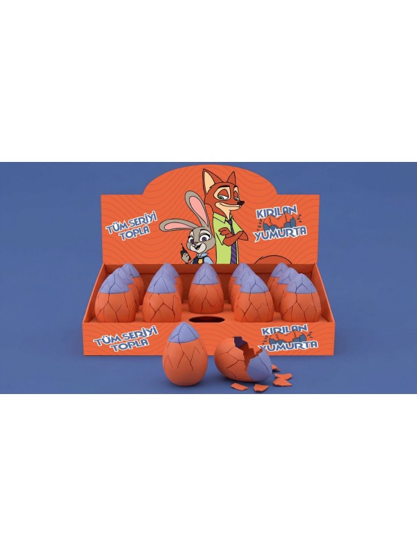 Kırılan Yumurta  3D  Anahtarlık 1 Adet Tilki