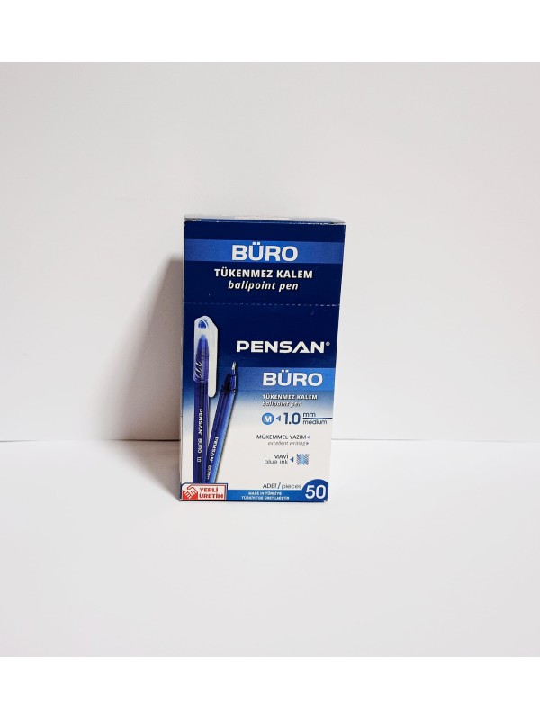 Tükenmez Kalem Pensan 2270 1mm Mavi 50`li