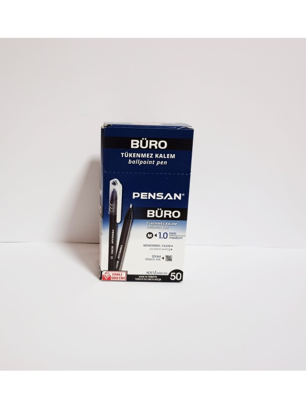 Tükenmez Kalem Pensan 2270 1mm Siyah 50`li