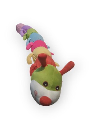 RENGARENK PELUŞ TIRTIL YASTIK 75 CM Kaliteli