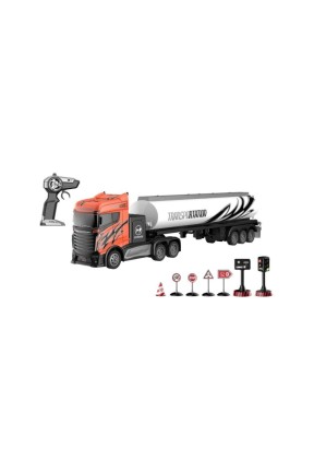 Kumandalı Şarjlı Sesli Işıklı 1:16 Trafik Setli Full Fonksyion Oyuncak Iş Makinası Tanker