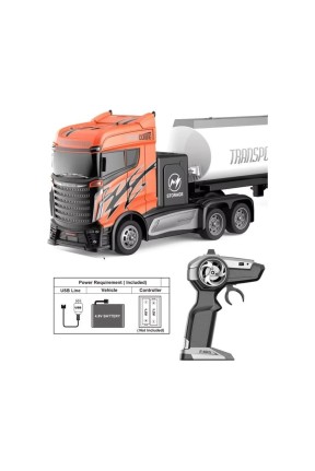 Kumandalı Şarjlı Sesli Işıklı 1:16 Trafik Setli Full Fonksyion Oyuncak Iş Makinası Tanker