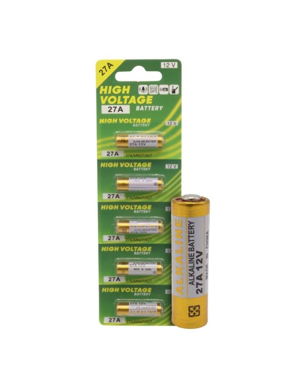 27a Pil  12v Alkalin 5 Adet 27a Pil  12v Alkalin 5 Adet