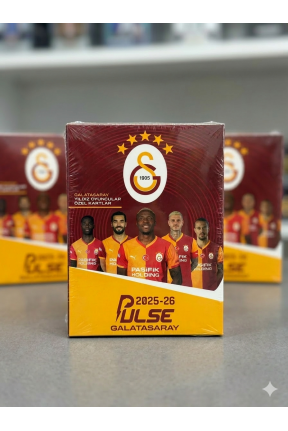 Pulse Futbolcu Kartları 2025/26 Paket 10 Kart Koleksiyon Kartları Sarı Kırmızı