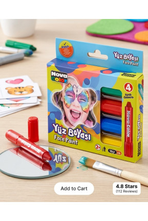 Yüz Boyası 4 Renk Set