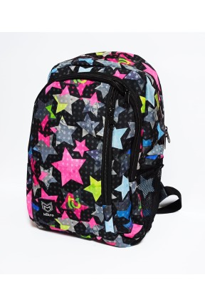 Okul Çantası Renkli Yıldız Desenli Okul Çantası Renkli Yıldız Desenli