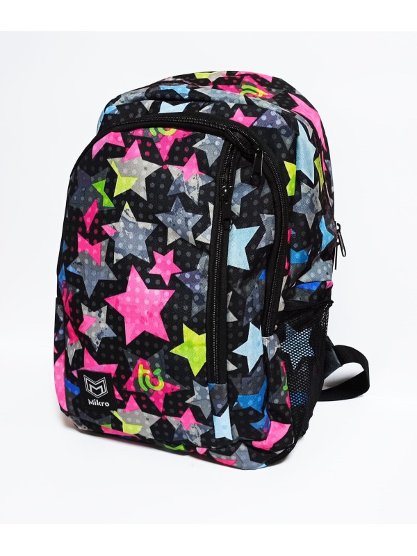 Okul Çantası Renkli Yıldız Desenli Okul Çantası Renkli Yıldız Desenli