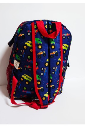 Okul Çantası Otobüs Desenli Okul Çantası Otobüs Desenli