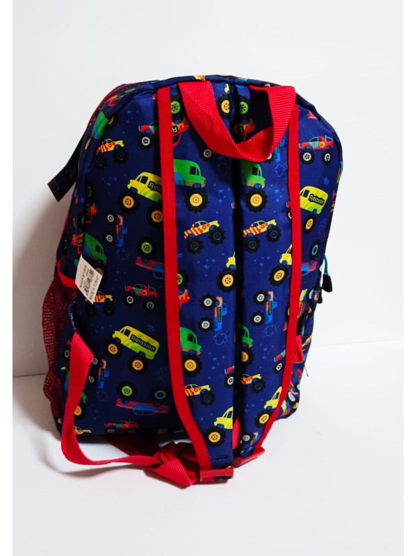 Okul Çantası Otobüs Desenli Okul Çantası Otobüs Desenli