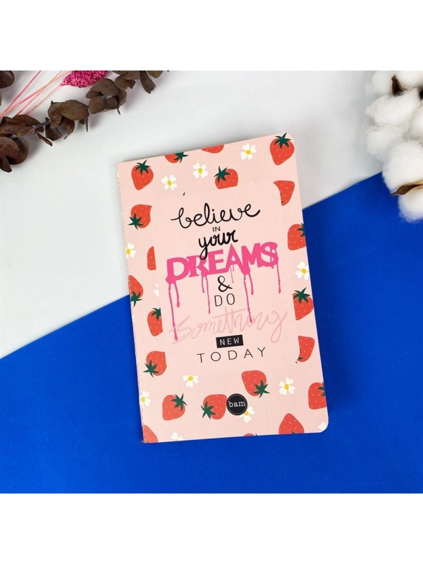 Believe In Your Dreams Tasarımlı Terzi Dikişli Defter