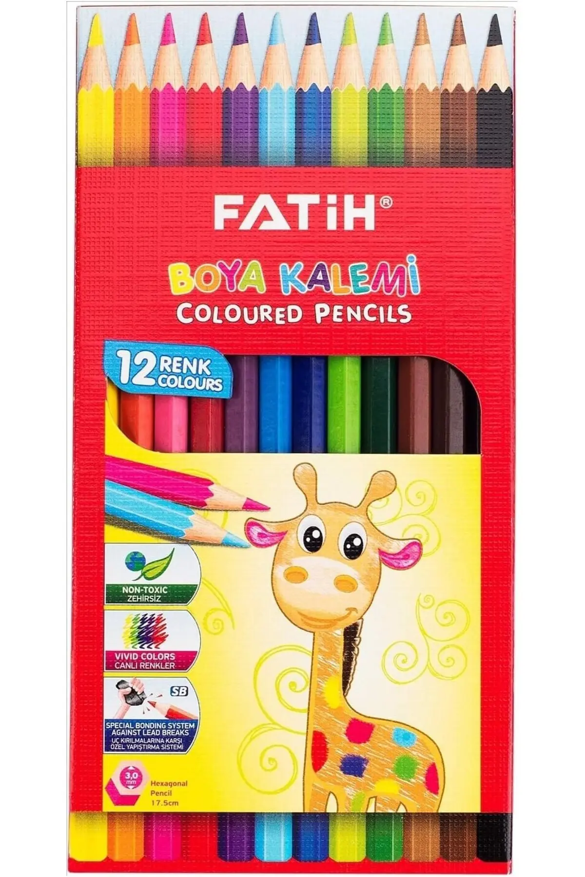 Kuru Boya 12 li Tam Boya Karton Kutu Kuru Boya 12 li Tam Boya Karton Kutu