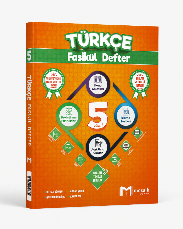 MOZAİK 5.SINIF FASİKÜL DEFTER TÜRKÇE - 2026-27 MOZAİK 5.SINIF FASİKÜL DEFTER TÜRKÇE - 2026-27