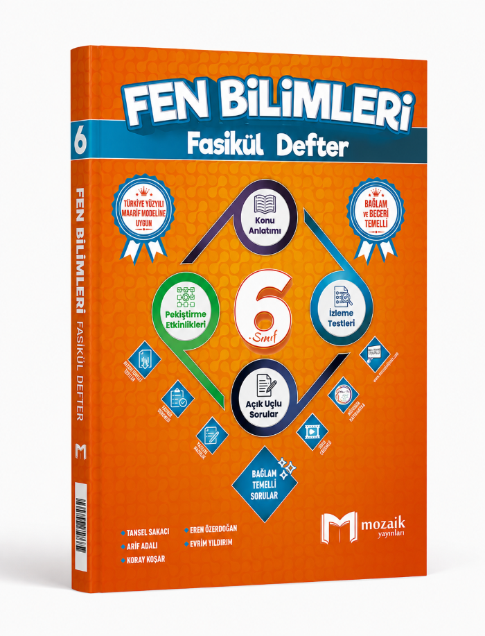 MOZAİK 6.SINIF FASİKÜL DEFTER FEN BLM - 2026-27 MOZAİK 6.SINIF FASİKÜL DEFTER FEN BLM - 2026-27