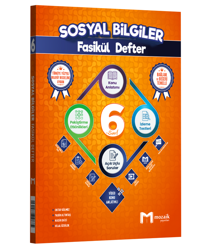 MOZAİK 6.SINIF FASİKÜL DEFTER SOSYAL BİL - 2026-27 MOZAİK 6.SINIF FASİKÜL DEFTER SOSYAL BİL - 2026-27