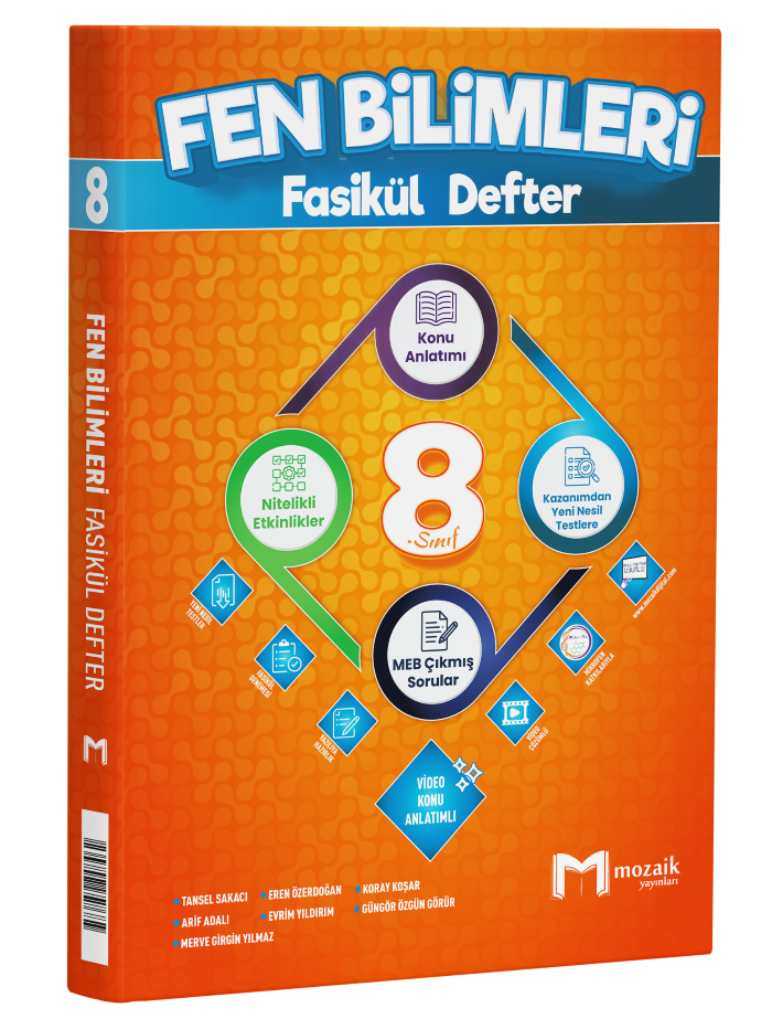 MOZAİK 8.SINIF FASİKÜL DEFTER FEN BİLM - 26-27 MOZAİK 8.SINIF FASİKÜL DEFTER FEN BİLM - 26-27