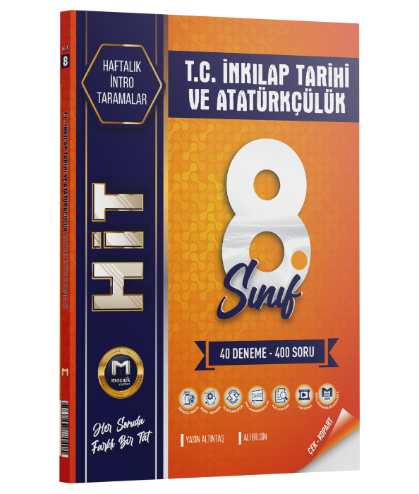 MOZAİK 8.SINIF HİT 40 LI DENEME İNKILAP - 2026-27 MOZAİK 8.SINIF HİT 40 LI DENEME İNKILAP - 2026-27
