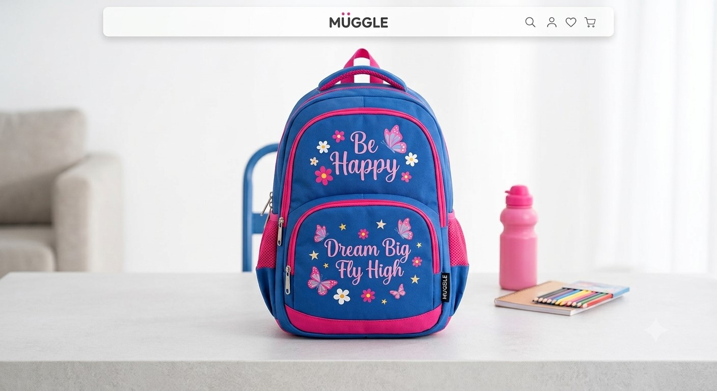 MUGGLE THE ORIGINAL DENIM KOT OKUL ÇANTASI MUGGLE THE ORIGINAL DENIM KOT OKUL ÇANTASI