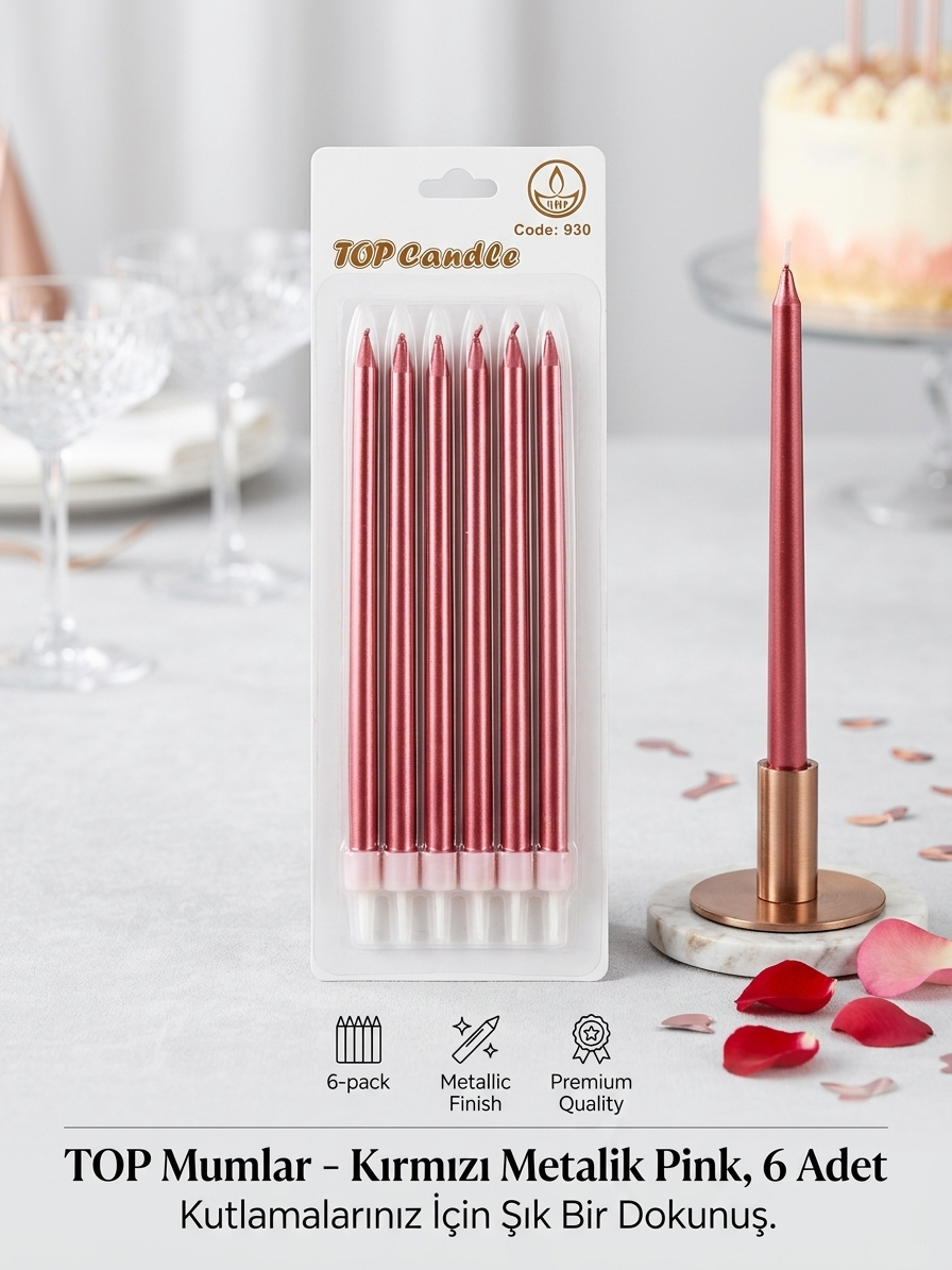Top Candle Pasta Mumu 6 Adet – Doğum Günü ve Parti Kutlama Seti NO:2 Top Candle Pasta Mumu 6 Adet – Doğum Günü ve Parti Kutlama Seti NO:2