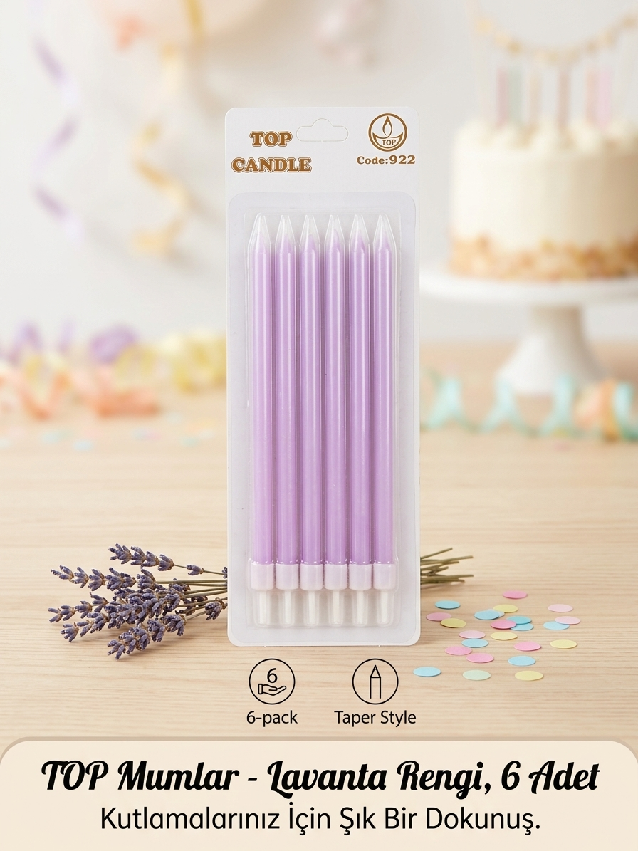 Top Candle Pasta Mumu 6 Adet – Doğum Günü ve Parti Kutlama Seti NO:4 Top Candle Pasta Mumu 6 Adet – Doğum Günü ve Parti Kutlama Seti NO:4