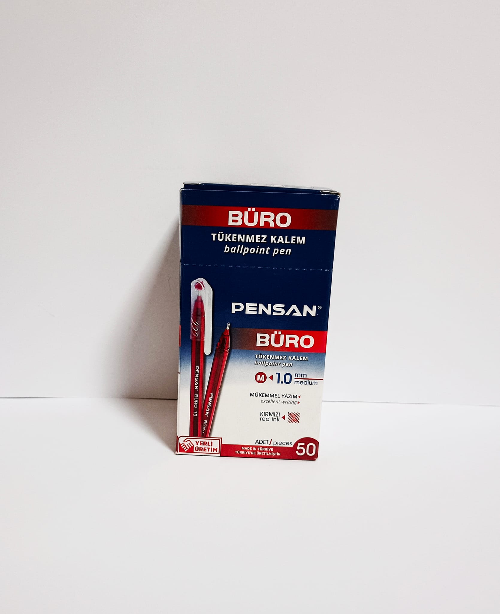 Tükenmez Kalem Pensan 2270 1mm Kırmızı 50`li Tükenmez Kalem Pensan 2270 1mm Kırmızı 50`li