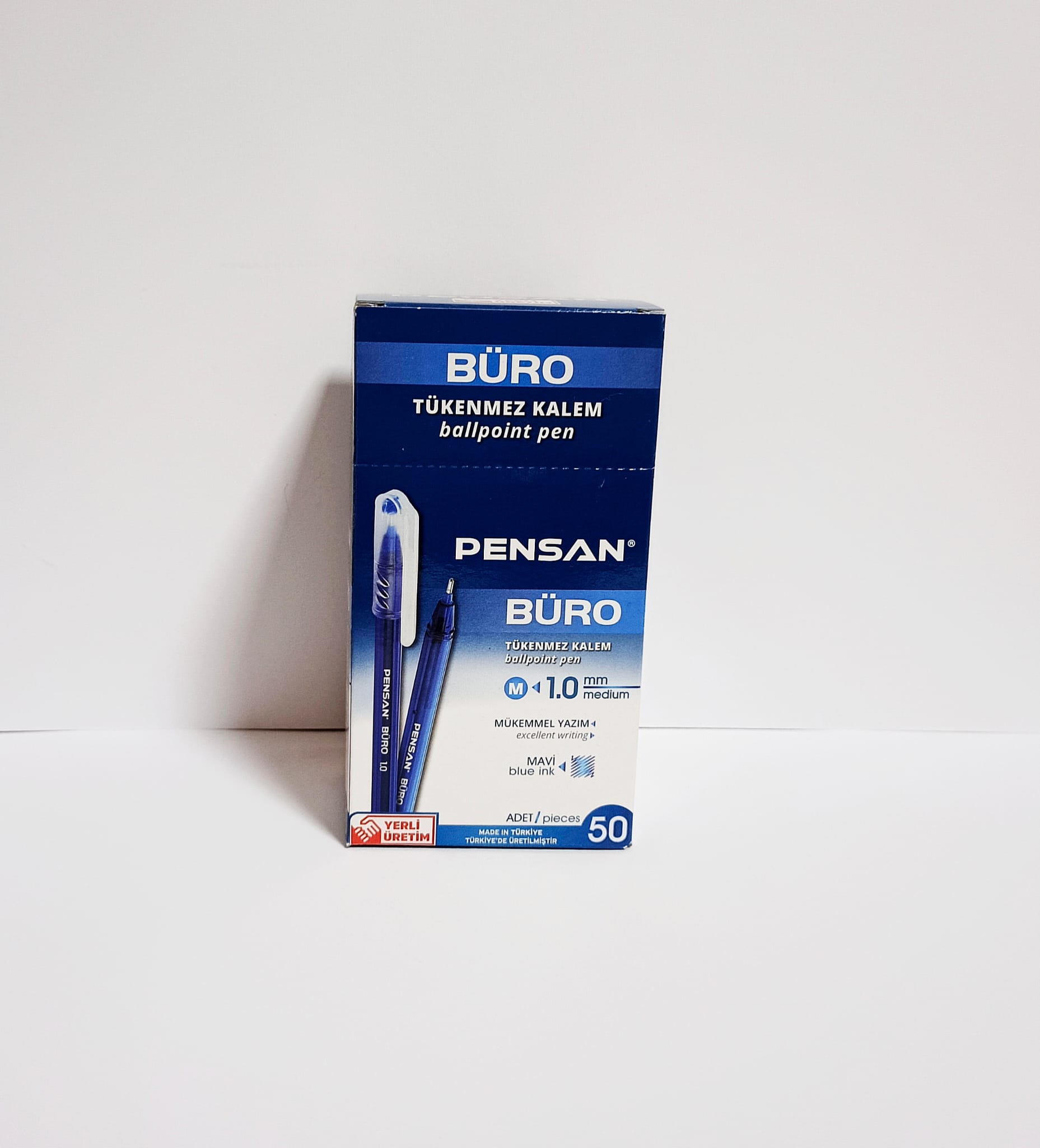 Tükenmez Kalem Pensan 2270 1mm Mavi 50`li Tükenmez Kalem Pensan 2270 1mm Mavi 50`li