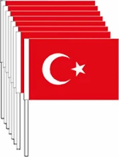  Bayrak- Kağıt Sopalı Küçük Türk- 80'li