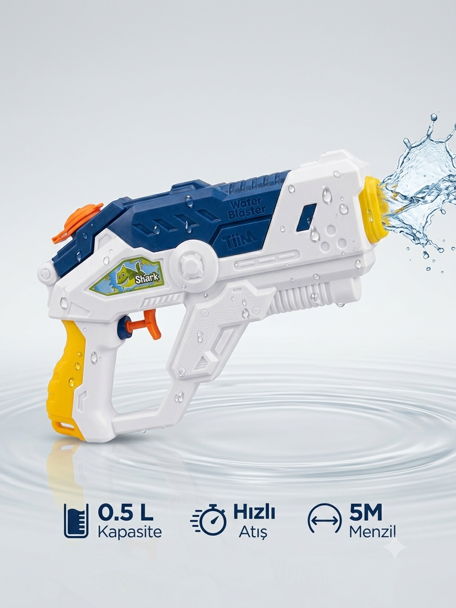 Birlik Tiim Water Blaster Shark Büyük Boy Su Tabancası