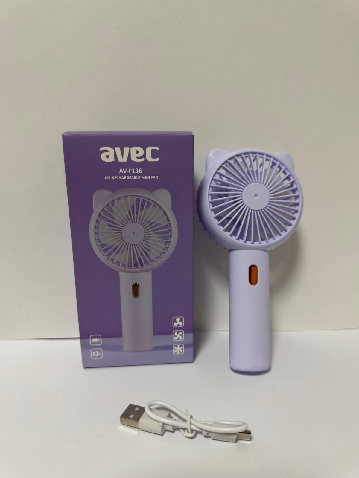AV-F139 USB MİNİ FAN MOR