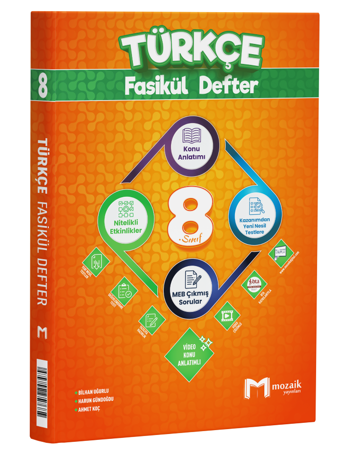 MOZAİK 8.SINIF FASİKÜL DEFTER TÜRKÇE - 2026-27 MOZAİK 8.SINIF FASİKÜL DEFTER TÜRKÇE - 2026-27