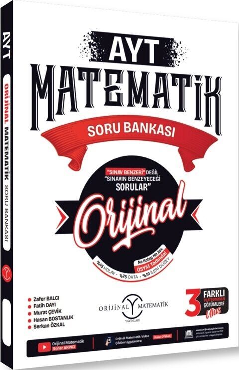 Orijinal Yayınları AYT Orijinal Matematik Soru Bankası Orijinal Yayınları AYT Orijinal Matematik Soru Bankası