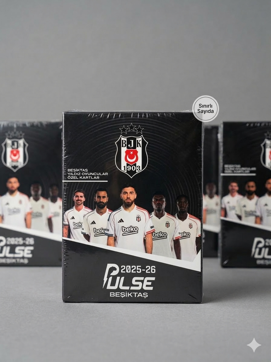 Pulse Futbolcu Kartları 2025/26 Paket 10 Kart Koleksiyon Kartları Siyah Beyaz Pulse Futbolcu Kartları 2025/26 Paket 10 Kart Koleksiyon Kartları Siyah Beyaz