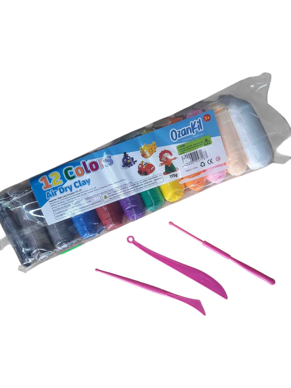 Ziplayan Hamur 73 gr Rengarenk 12 Adet Ziplayan Hamur 73 gr Rengarenk 12 Adet